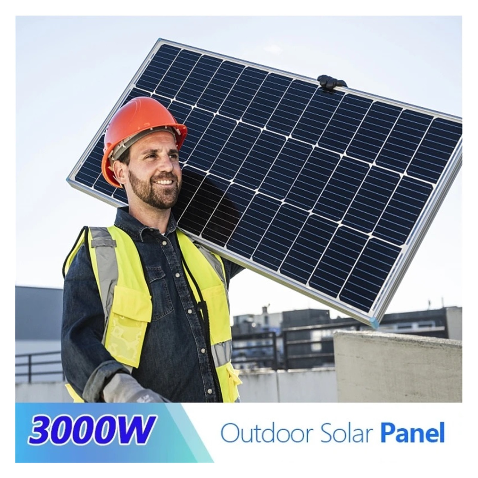 Folding solar panels 3000W 2000W 1000W Outdoor Solar Panel 18V Mobile Power For Home/camping Solar charger