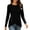 Black, variant on KyCheLot Long Sleeve Shirts for Women Stretchy Spring Tops Crewneck Loose Casual Dressy Blouses Business Dailywear