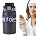 thumbnail image 2 of ViLaViDeca Bouteilles D'eau Mignonnes Tasse De En Acier Inoxydable | Tasse D'eau Anti Fuite Bouteilles D'eau En Acier Inoxydable Tasse De Avec Poignée De Bouteille De Boisson S, Purple, 2 of 4