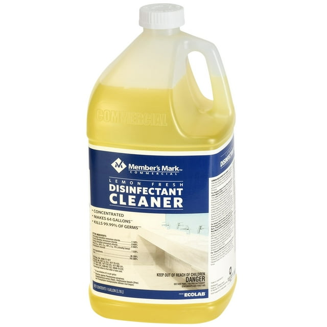 Member's Mark Commercial Lemon Fresh Disinfectant Cleaner, 1 gal., Choose Pack Size