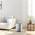 thumbnail image 4 of OUYAWEI 12L Trash Can,Slim Rectangular Step-On Stainless Steel Garbage Can,Soft-Close Lid,Anti-Fingerprint Surface,Recycling Bin with Removable Inner Basket for Kitchen Dining Room, 4 of 7
