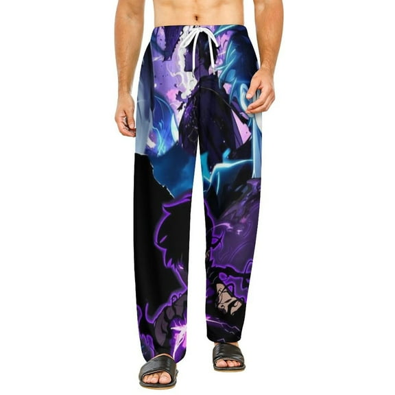 Solo Leveling Pajamas Pants 3D Printing Wide Leg PJ Pant Loungewear Casual Comfy Sleepwear Lounge Pants for Men WomenS