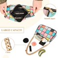 thumbnail image 2 of FORMRS Womens Shoulder Bag with Chain Strap Clutch Purse Cute Tote Handbag, Colorful Checkered Pattern, 2 of 7