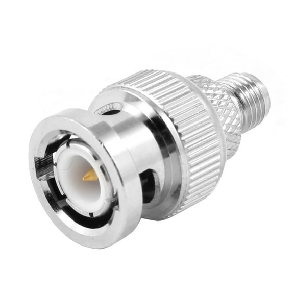 Unique Bargains Silver Tone BNC Male to SMA Female Plug Coaxial Cable Adapter Connector