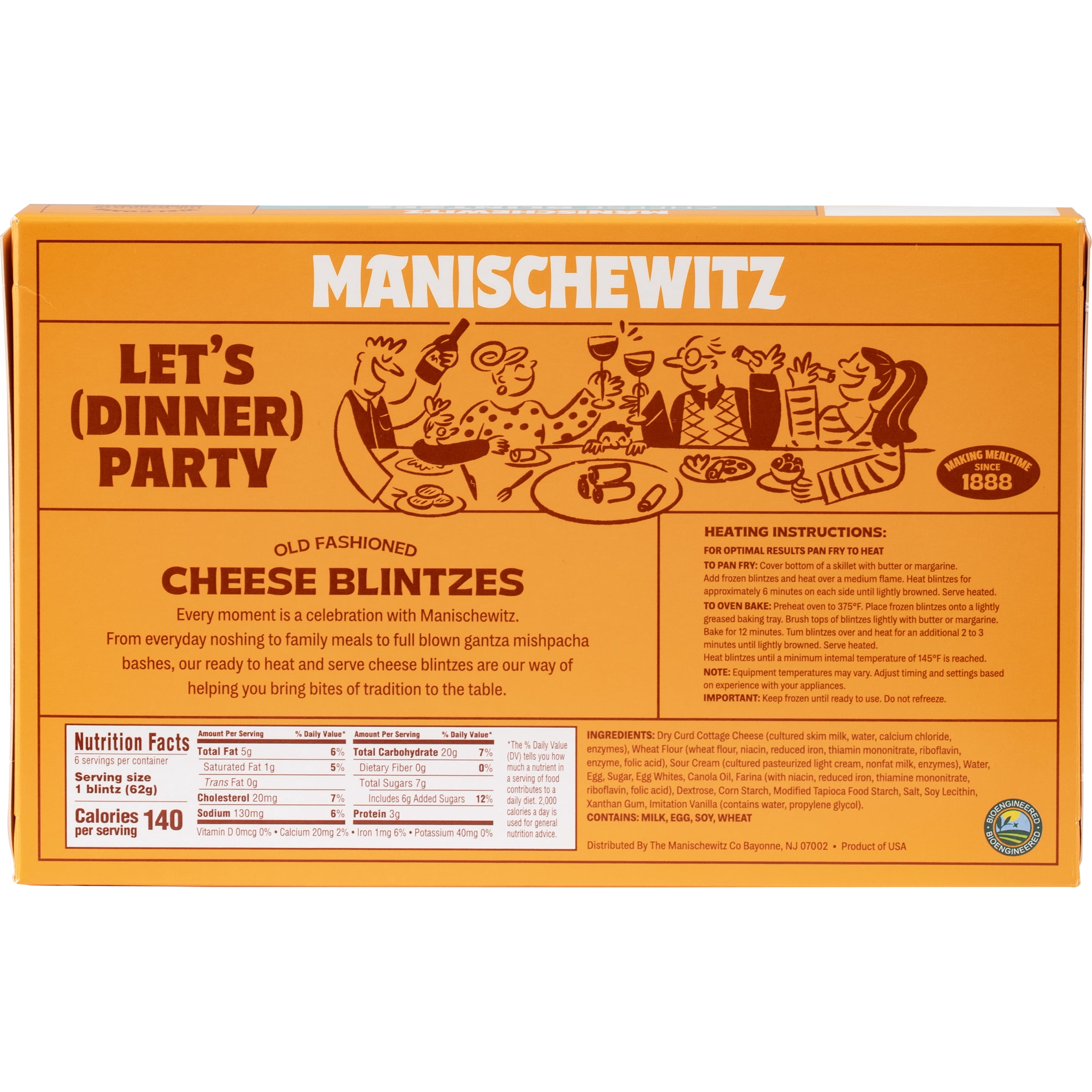 Manischewitz Cheese Blintzes, 13 oz