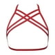 thumbnail image 1 of Lencería Elasticity Premium Material Ductilidad Romántico Air Strappy Erogeus Misterioso Diseño único Moda Cupless Jaula Sujetador Rojo seitruly XX000641-03, 1 of 6