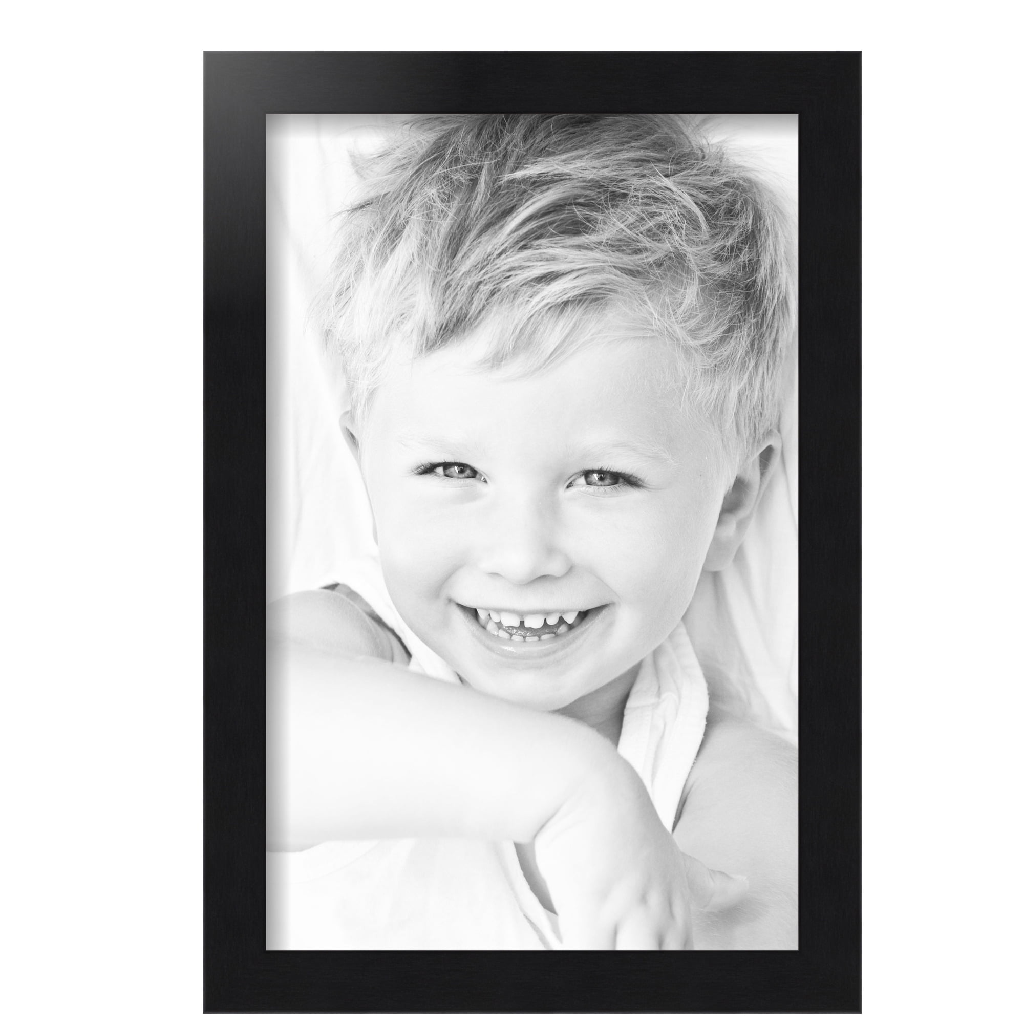 ArtToFrames 11" x 17" Black Steel Picture Frame, 11x17 inch Black MDF Poster Frame (WOM-4639), 2 Pack