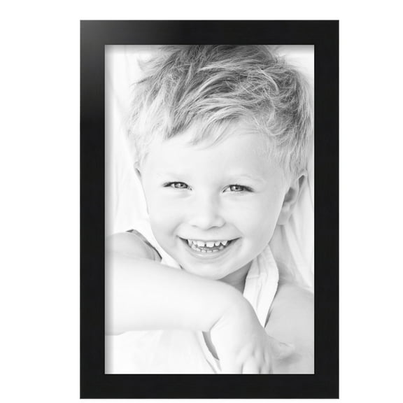 ArtToFrames 11x17 Inch Black Steel Picture Frame, This Black MDF Poster Frame is Great for Your Art or Photos, Comes with Regular Glass (4639)