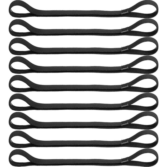 Bandas para la cabeza deportivas elásticas antideslizantes, bandas elásticas de silicona para el pelo de ejercicio compatibles con fútbol, baloncesto, fútbol, tenis, yoga, 9 piezas Afortunado Sencillez