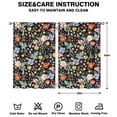 thumbnail image 2 of Pastel Floral Window Drapes 42x63 Inch, Rod Pocket Curtains 2 Panels Blackout for Bedroom and Small Homes, 2 of 2