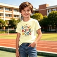 thumbnail image 2 of TGPMGRZ Boys Short Sleeve T Shirts for Back to School Cute Graphic Tee Kids Clothing, 2 of 5