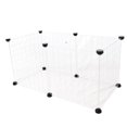 thumbnail image 1 of 6 Panel Pet Pypen Dog Cage Kennel Metal/Pstic Enclosure Val Interior bnco Yuyangstore Parque infantil para perros y gatos, 1 of 8