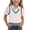 White, variant on SGFCWSX Girls Sweater Vest Textured Cable Knit V Neck Ribbed Stripe Sweaters for Kids Yellow Size 9