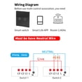 thumbnail image 3 of Wall Light Touch Switch, 10A 100-250V 2 Gang Light Touch Switch  For Home, 3 of 8