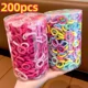 thumbnail image 2 of Coleteros elásticos de nailon para niña y mujer, cintas de goma para el pelo, accesorios para el cabello, 200 piezas, 2 of 5