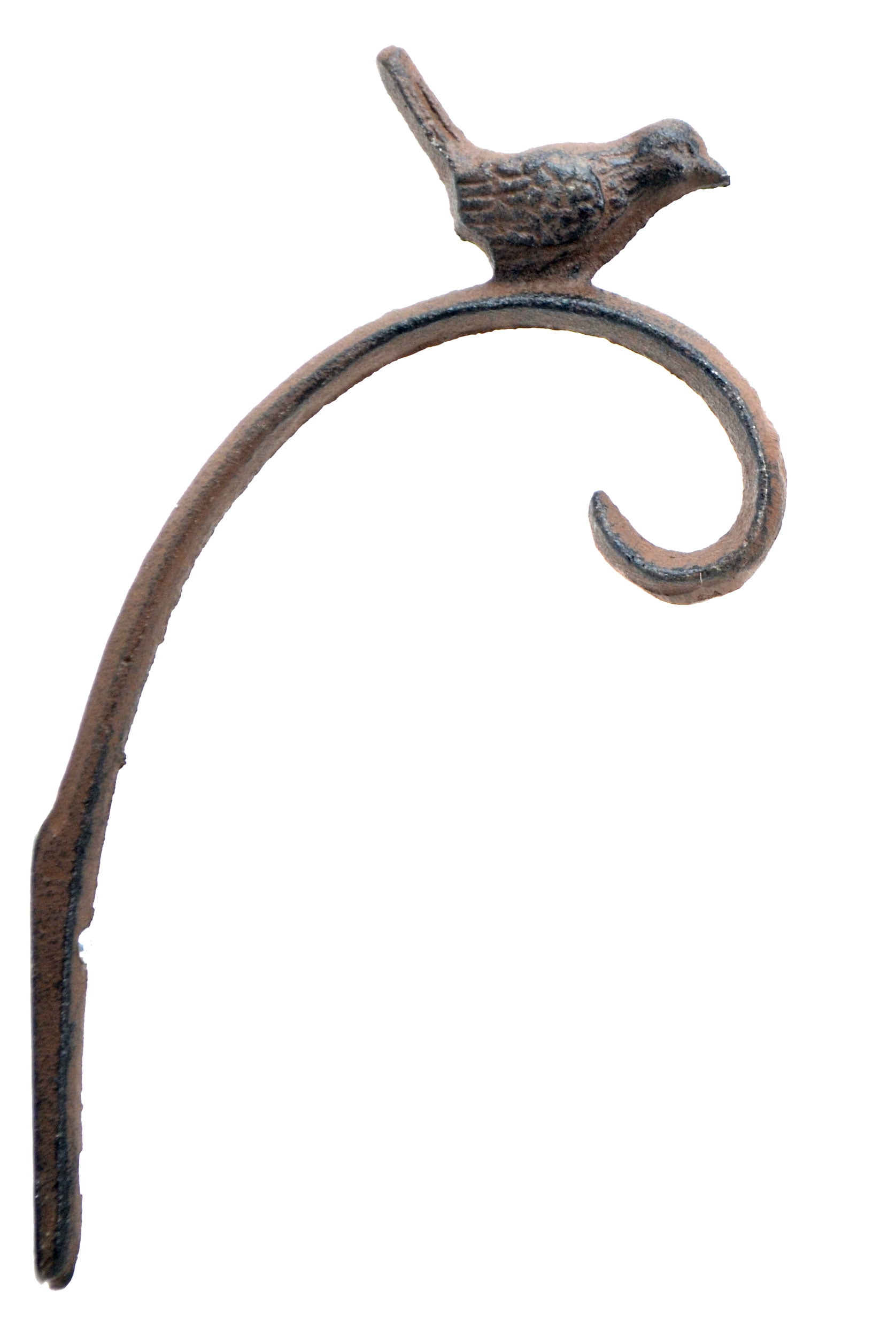 Decorative Chickadee Bird Plant Hanger Hook Heavy Duty Cast Iron 5.125" Deep