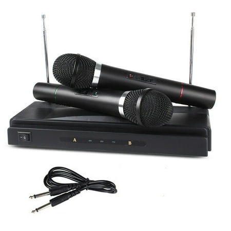 Wireless Microphone System Professional Karaoke KTV Dual Handheld 2 x Mic + Cordless (The Best Cordless Microphone)