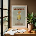 thumbnail image 4 of Screwdriver - Ankara Türkiye Illustration Cocktail Bar Kitchen Decor Typography Vintage Poster Fruit Summer Unframed Wall Art Print 24 x 36 inches, 4 of 60