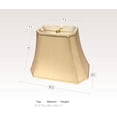 thumbnail image 6 of Designs Rectangle Cut Corner Lamp Shade - Beige - (5 x 6.5) x (8 x 12) x 10, 6 of 7