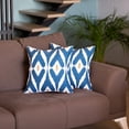 thumbnail image 2 of Mike & Co. Ikat Printed Throw Pillow Cover 18"x18" Set of 2 Brown, 2 of 5