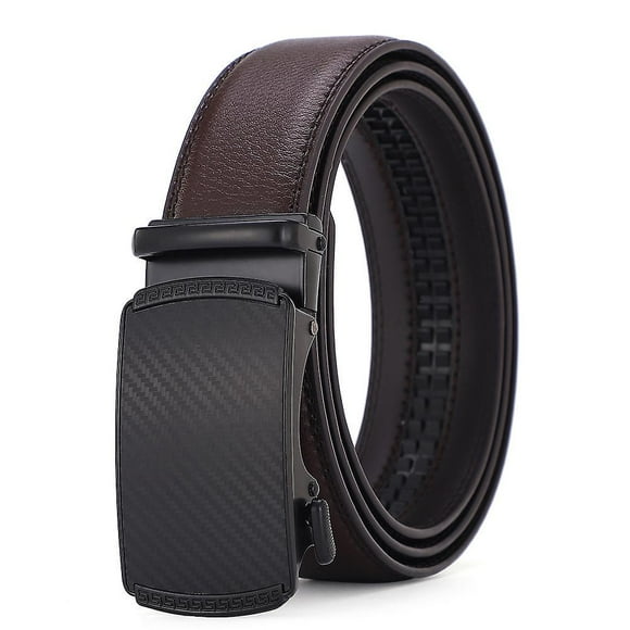 Dww-une Ceinture Pour Homme Marron, Ceinture En Cuir Pour Homme Avec Un Fermoir Automatique Cliquet, Ceinture De Costume D'affaires, Large 35mm, Tail