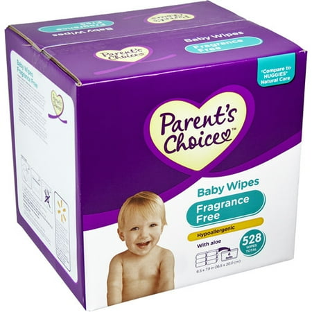 Parent's Choice - Unscented Baby Wipes, 528 count