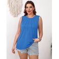 thumbnail image 6 of Zeagoo Crew Neck Tank Top Women Summer Loose Fit Tunic Tops Dressy Tanks Basic Sleeveless Shirt, 6 of 6