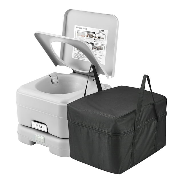VEVOR Chasse d'Eau de Toilette Portable Voyage Camping 3,2 Gal Bac à Toilette Extérieur Intérieur