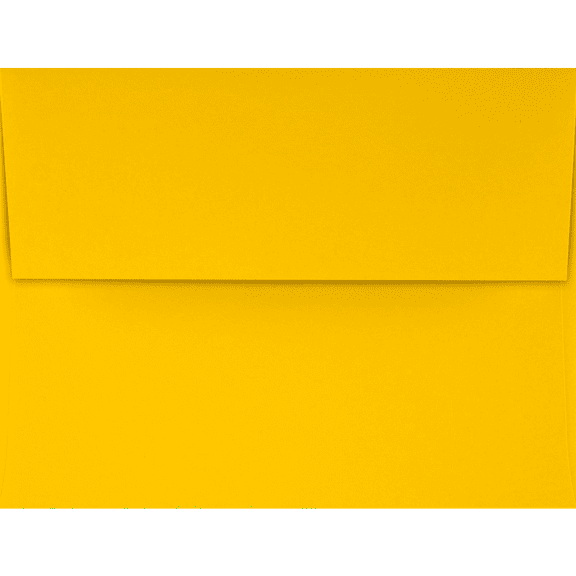 LUXPaper A4 Invitation Envelopes, 4 1/4 x 6 1/4, 80 lb. Sunflower Yellow, 500 Pack