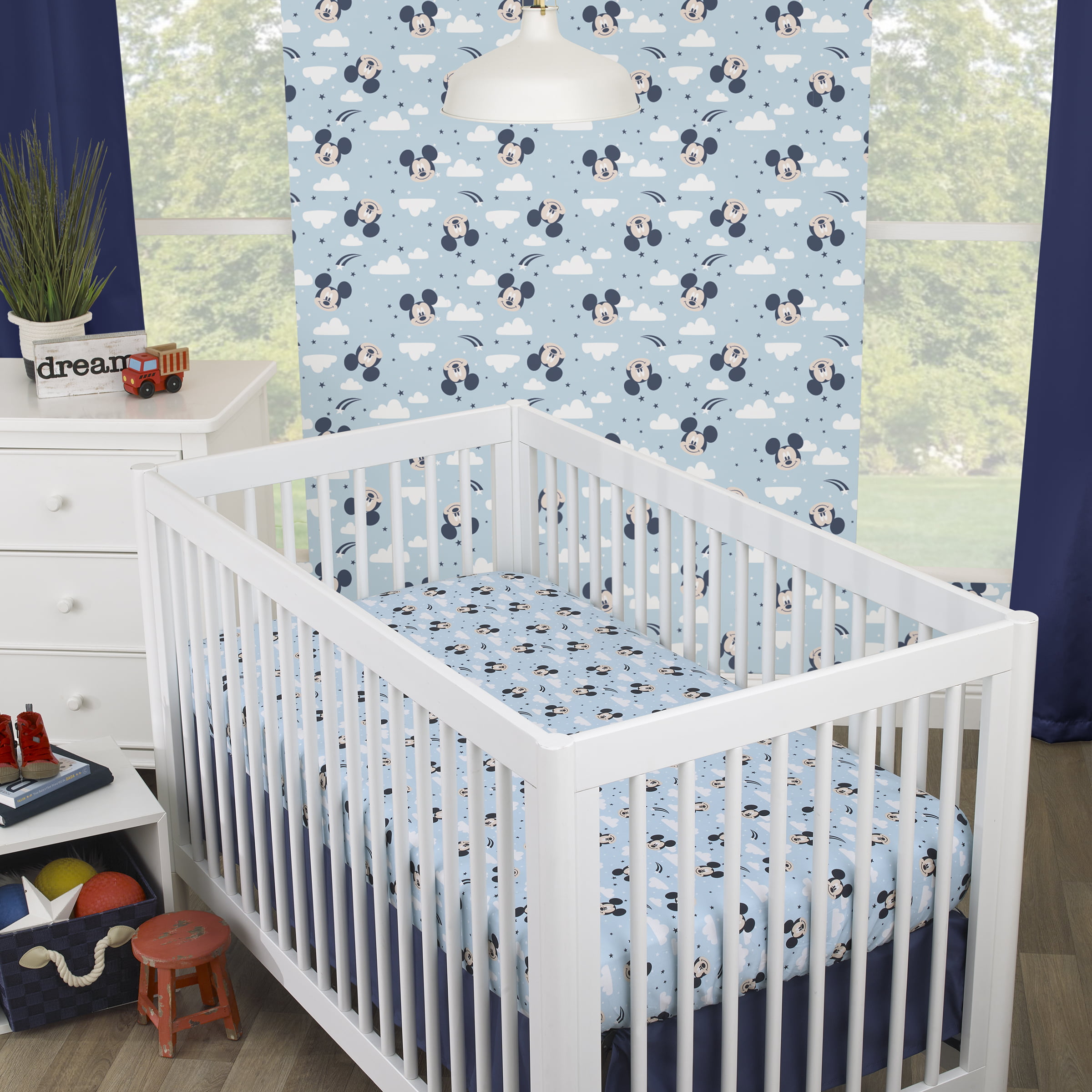 Handmade Cot Bar Bumpers Set Of 8 Navy & White Stars New Baby Boy Shower Gift 