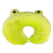 Squishmallows Official Kellytoy Plush 12-inch Neck Travel Pillow (Wendy the Frog)