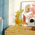 thumbnail image 4 of Figuras de renos, figuras de ciervos, esculturas de ciervos, decoración, estatuas de ciervos, decoración Amarillo, 4 of 8
