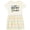 Natural with Stripes, variant on Inktastic Just Down Right Perfect Down Syndrome Awareness Ribbon Girls Toddler Dress