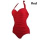 thumbnail image 5 of Traje de baño acolchado con control de barriga para mujer Rojo XL, 5 of 5