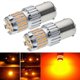 thumbnail image 1 of 2 x 1156 Amber 7506 P21W LED Bulbs BA15S Yellow Front Rear Turn Signal Lights, 1 of 5