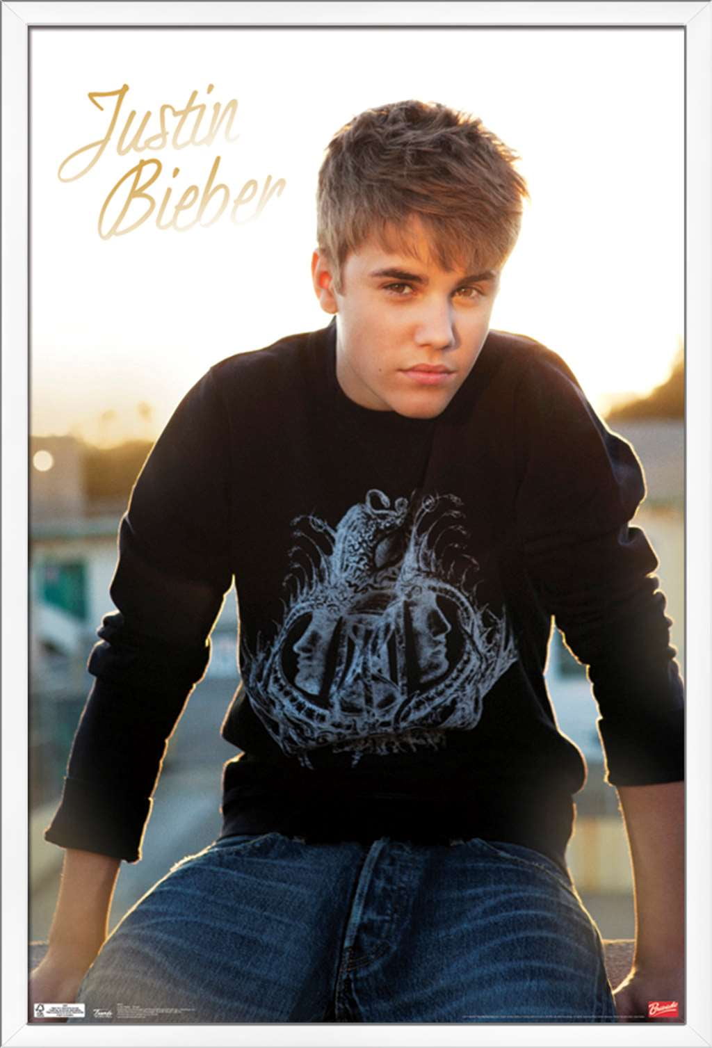 Justin Bieber Twilight Wall Poster, 22.375" x 34", Framed