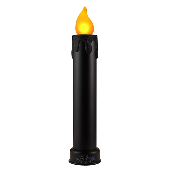 Mr. Halloween 36" Tall Lit Blow Mold Candle, Black