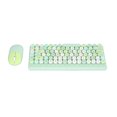 thumbnail image 1 of Keyboard Mouse Combo, 2.4G 1200DPI 86 Keys USB ReceiverCute Mix Color Retro Round Concave Keycap Gaming Keyboard Mouse For, 1 of 8