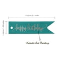 thumbnail image 5 of Inkdotpot Pack Of 100 Happy Birthday Favor Paper Tags Craft Real Rose Gold Foil Hang Tags, 5 of 6
