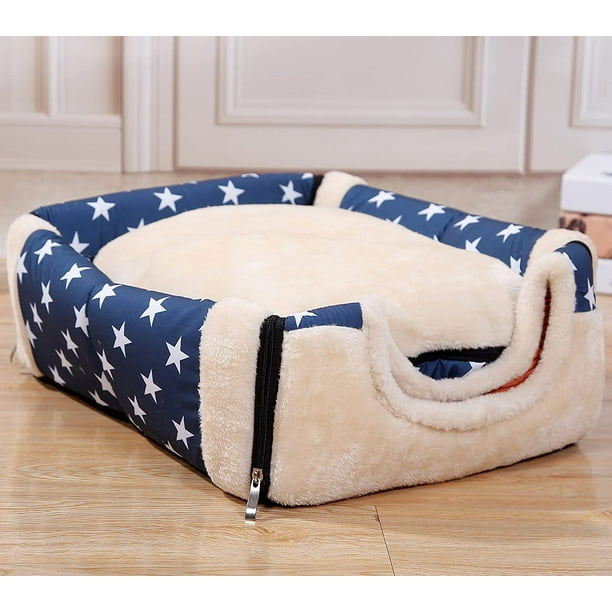 Igloo Dog House Igloo Bed with Removable Cushion 2 in 1 Washable