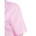 thumbnail image 4 of vastwit Robe de Travail à Manches Courtes pour Femmes Longueur Genou Boutonnée pour Usage Quotidien et Occasions Médicales Rose 3TG, 4 of 7