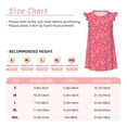 thumbnail image 3 of Fotbe Colorful Sprinkles Donuts Vestido de Dormir para Niñas de 3 a 10 Años, Mangas Cortas, Estilo Princesa, Pijama Camisón con Mangas Voladas-Medium, 3 of 6