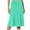Mint Green, variant on Umfun Women's Skirts Solid Stretchy High Waist A Line Pleated Loose Hem Skirt Basic Casual Versatile Maxi Skirt Midi Skirt Khaki M