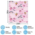 thumbnail image 2 of Cute cartoon pink Rainbow, ice cream flowers Dishwasher Magnet Cover Decorative Sticker for Home Cabinet Kitchen 23" x26", 2 of 5