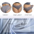 thumbnail image 4 of Cinvik 6 Packs Sexy Lace Hipster Underwear for Women, Seamless Soft Strecth High Waisted Cheeky Bikini Breathable Panties, 4 of 5