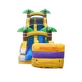 thumbnail image 5 of TentandTable Commercial Inflatable Water Slide, Tropical Yellow Marble with Blower, 18 ft, 5 of 7