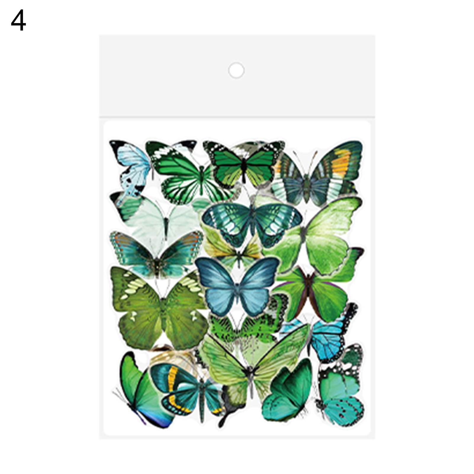 Yirtree Butterfly Stickers Set (12 Pieces) - Decorative Colorful Assorted  Butterflies Decals for Scrapbooking DIY Arts Crafts Album Bullet Journals