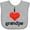 AC-Heather Grey, variant on Inktastic I Love Grandpa Boys or Girls Baby Bib