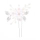 thumbnail image 1 of Horquillas para el pelo de novia con flores, accesorios para el pelo de novia de plata, accesorios para el pelo de perlas, pinzas para el pelo de fiesta de hojas (paquete de 5), 1 of 5