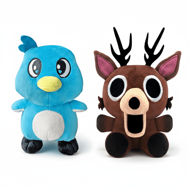 99 Nights In the Forest Deer Plush Cuddly Toy,10inch Milo and Chip Plushie Stuffed Animal Plushies for Game Fans, Stuffed Animal Plushies for Game Fans, Collectible Gift for Kids Boys Girls Adults